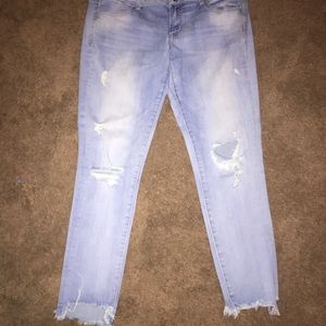 AmericanEagle Super Super Stretch Distressed Jean
